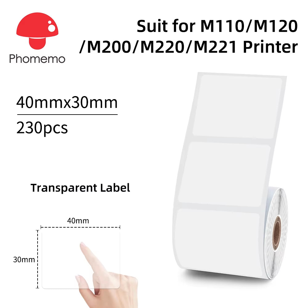 Phomemo M110 Portable Label Printer Mini Thermal Self-Adhesive Sticker Printer Mobile Pocket Tag Price UV Label Sticker Printer