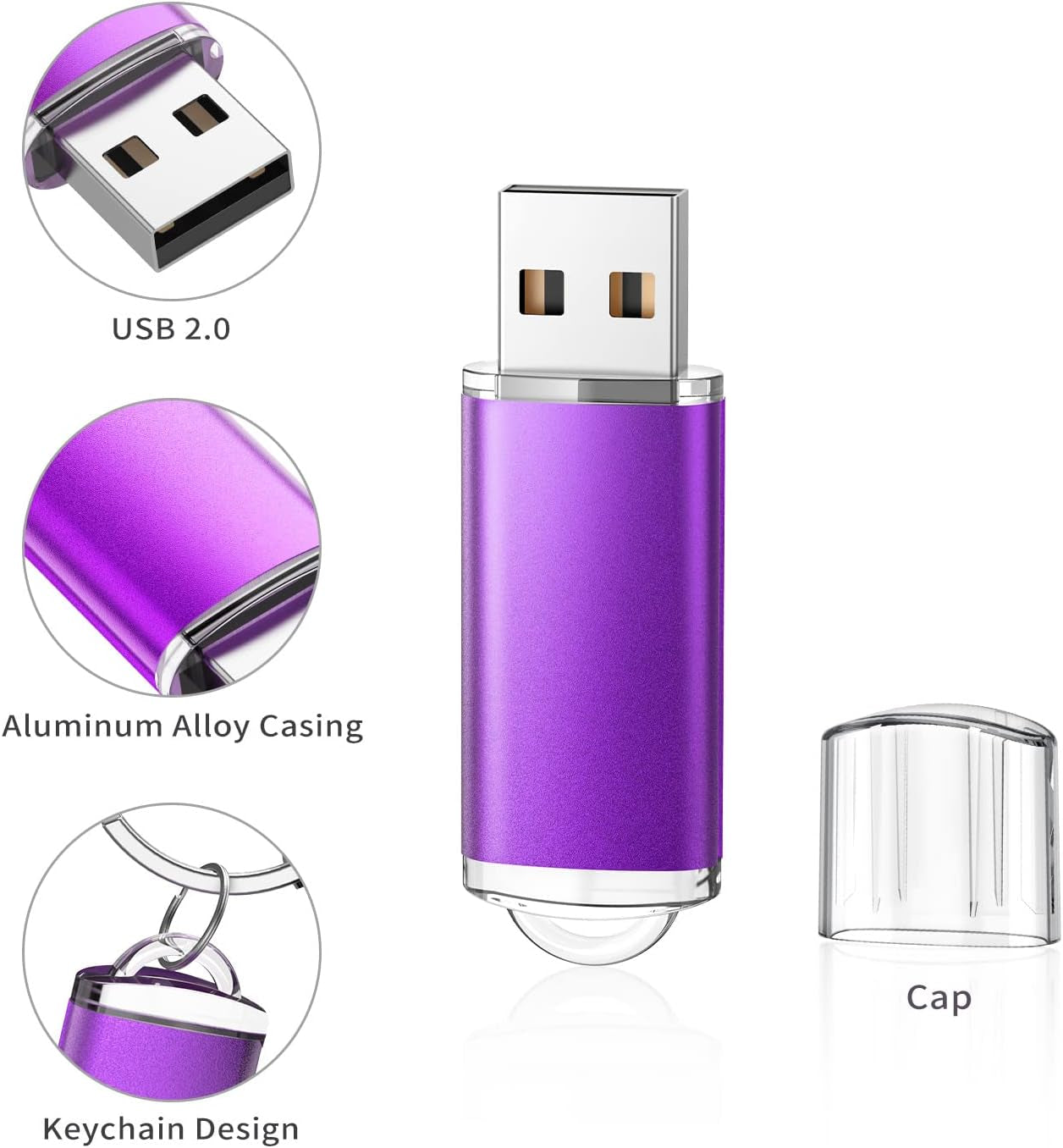 32GB Flash Drive USB 2.0 Flash Memory Stick Drive 10 Pack 32 GB USB Flash Drives Thumb Drive 32G Gig USB Drives Pen Drive Jump Drive, Mixed Colors