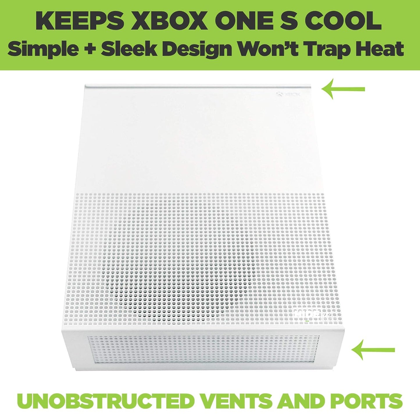 X1S Xbox One S Wall Mount, White Steel Mount for Xbox One S, Safely Store Your Xbox One S on Wall near or behind TV