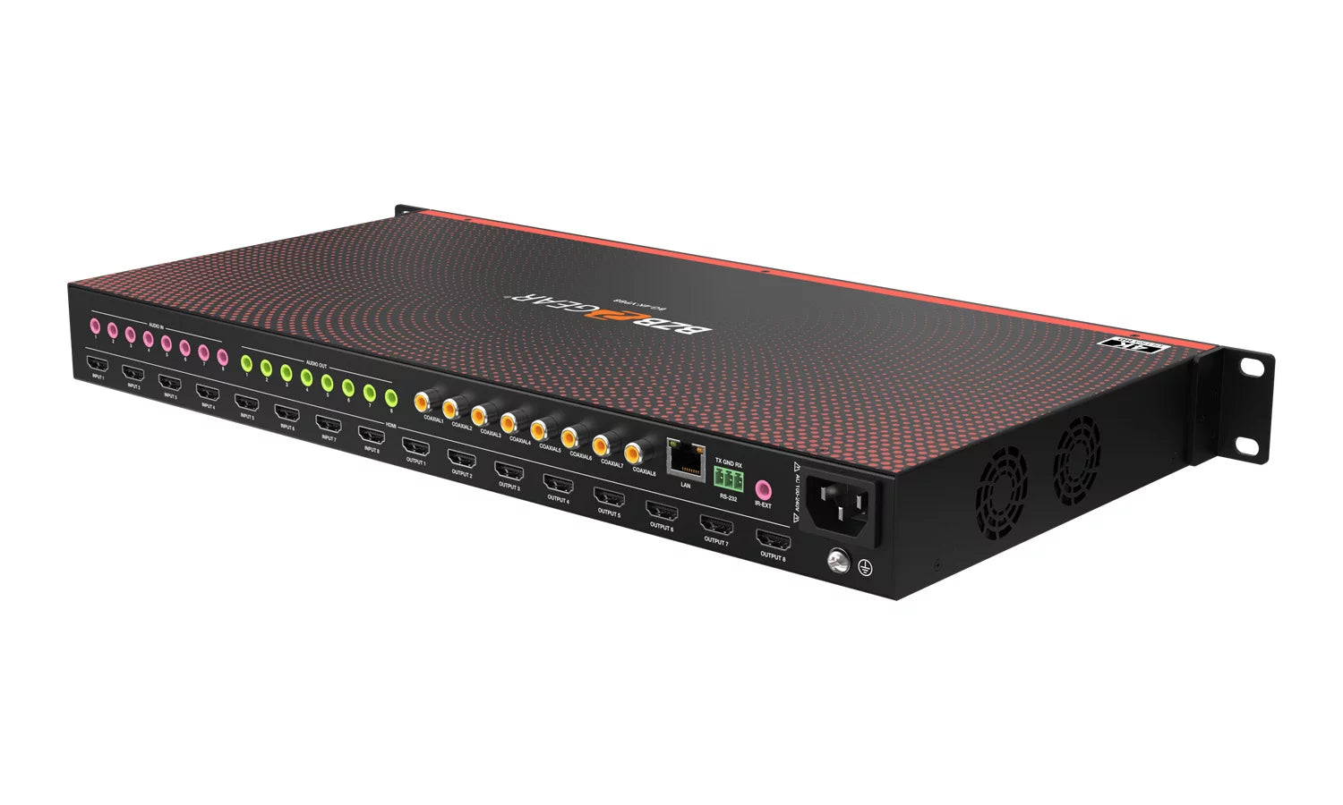 8X8 4K UHD Seamless HDMI Matrix Switcher/Video Wall Processor/Multiviewer with Scaler/Ir/Audio/Ip and RS-232