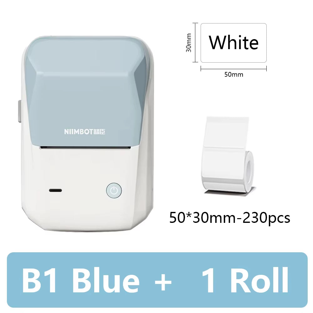 B1 Portable Label Printer Mini Thermal Self-Adhesive Sticker Printer Mobile Pocket Tag Price UV Label Sticker Printer