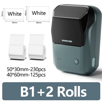 B1 Portable Label Printer Mini Thermal Self-Adhesive Sticker Printer Mobile Pocket Tag Price UV Label Sticker Printer