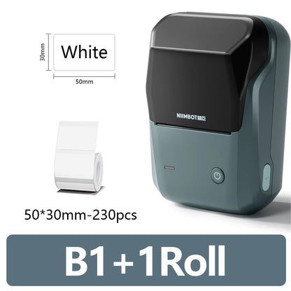 B1 Portable Label Printer Mini Thermal Self-Adhesive Sticker Printer Mobile Pocket Tag Price UV Label Sticker Printer