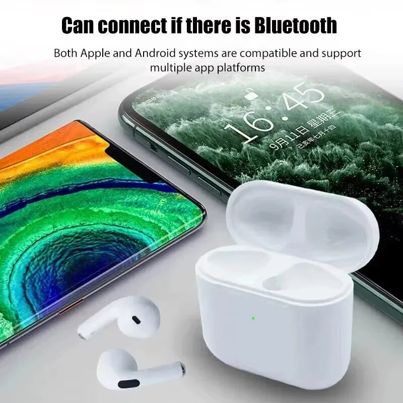 Pro4 TWS Bluetooth Earphone 9D Stereo Wireless Headphone In-Ear Hifi Earbud Handsfree Headset with Microphone for Xiaomi Iphone